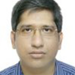 Image of Sayan Sarcar, a south asian man with glasses and having black hair, wearing a blue shirt with a white background